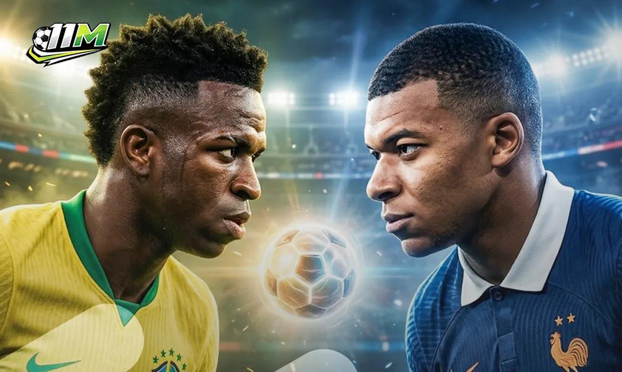 Pháp vs Brazil: Mbappe đối đầu Vinicius Jr trong trận cầu "thử lửa" World Cup 2026