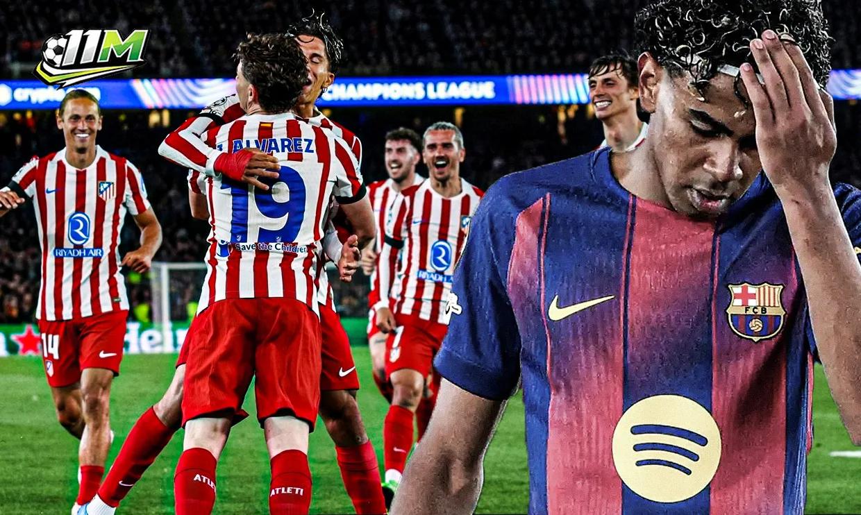 Phá dớp 20 năm tại Camp Nou: Atletico chạm một tay vào tấm vé Bán kết
