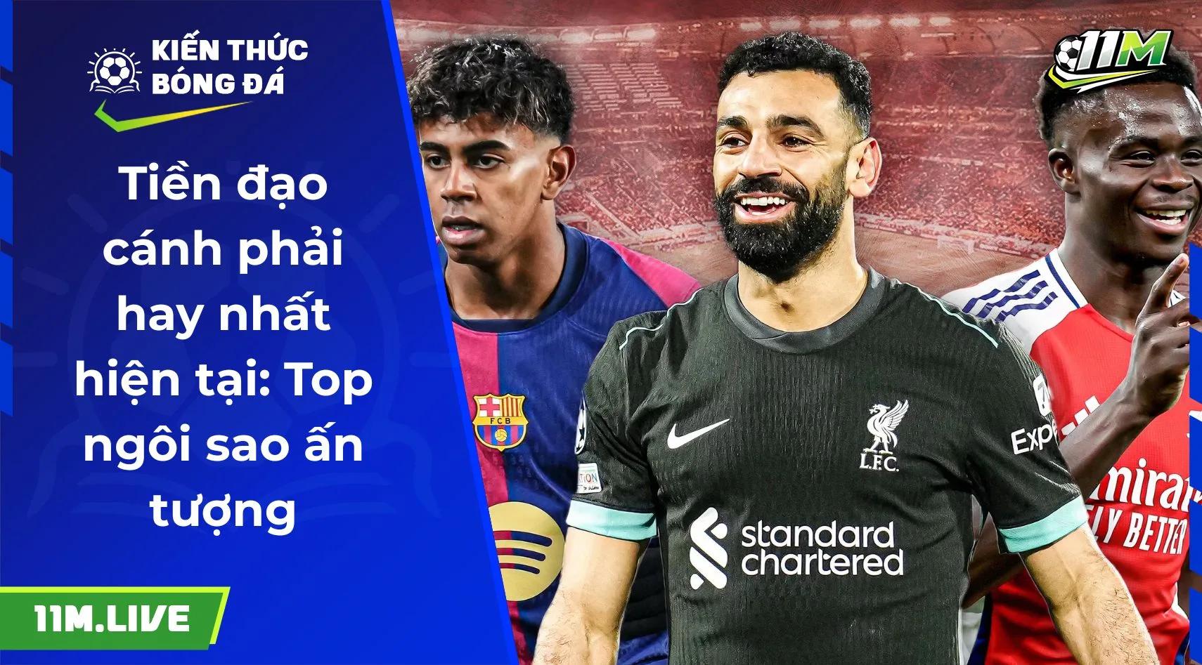 Tiền đạo cánh phải hay nhất hiện tại: Top ngôi sao ấn tượng