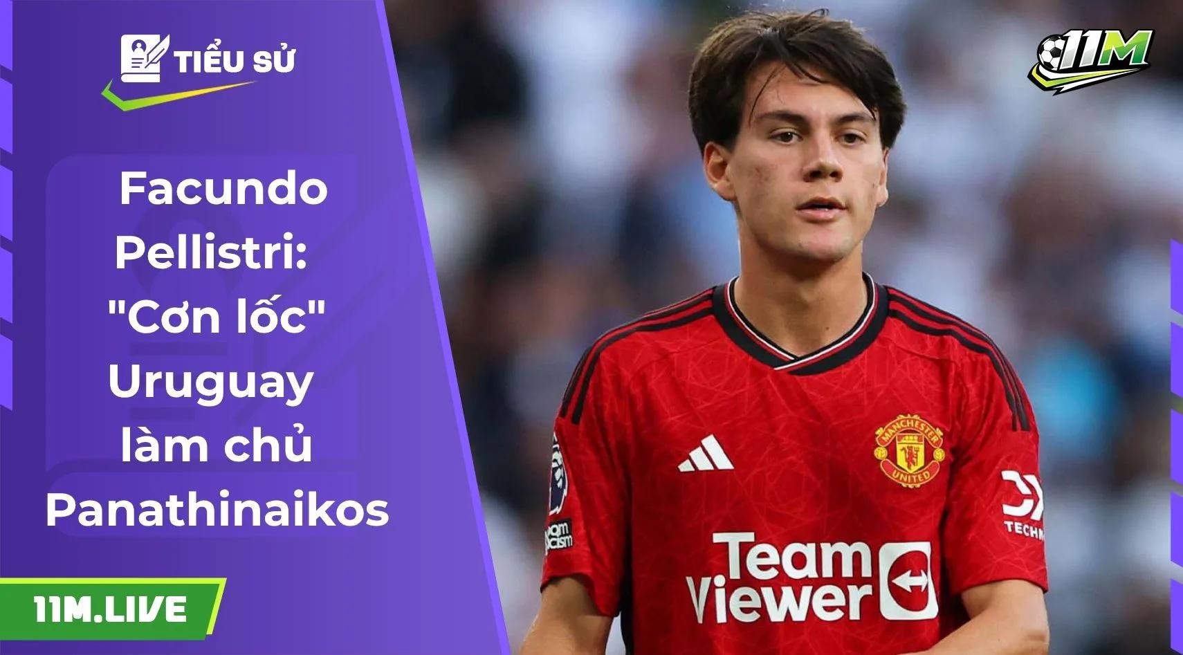 Facundo Pellistri: "Cơn lốc" Uruguay làm chủ Panathinaikos