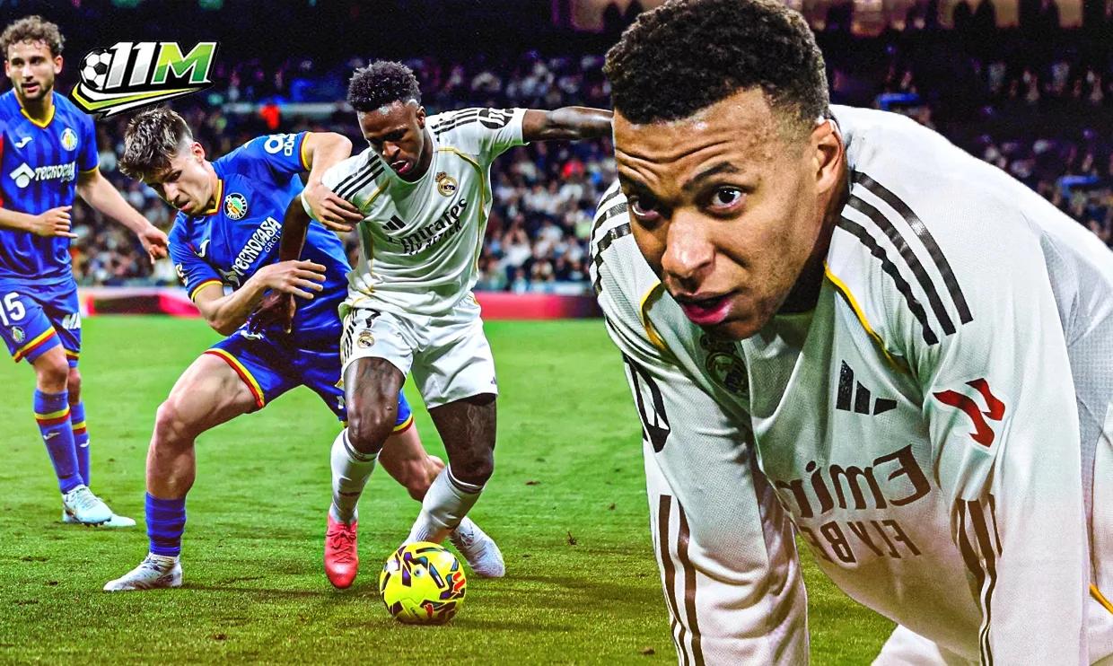 Thảm họa Bernabéu: Real Madrid bế tắc trước Getafe, báo động đỏ trước trận gặp Man City.