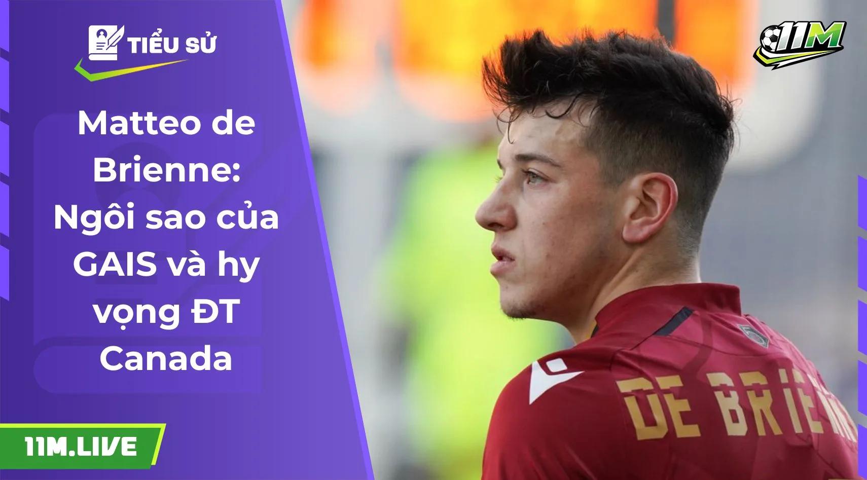 Matteo de Brienne: Ngôi sao của GAIS và hy vọng ĐT Canada