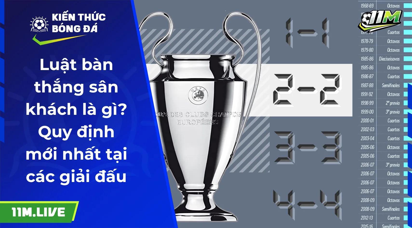 Luật bàn thắng sân khách là gì? Quy định mới nhất tại các giải đấu