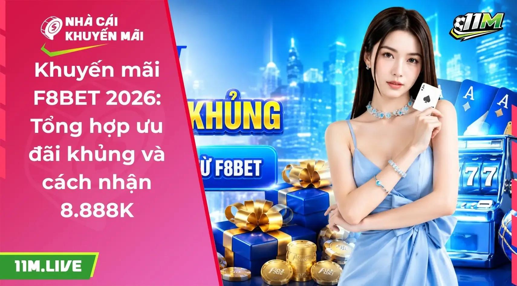 Khuyến mãi F8BET 2026: Tổng hợp ưu đãi khủng và cách nhận 8.888K