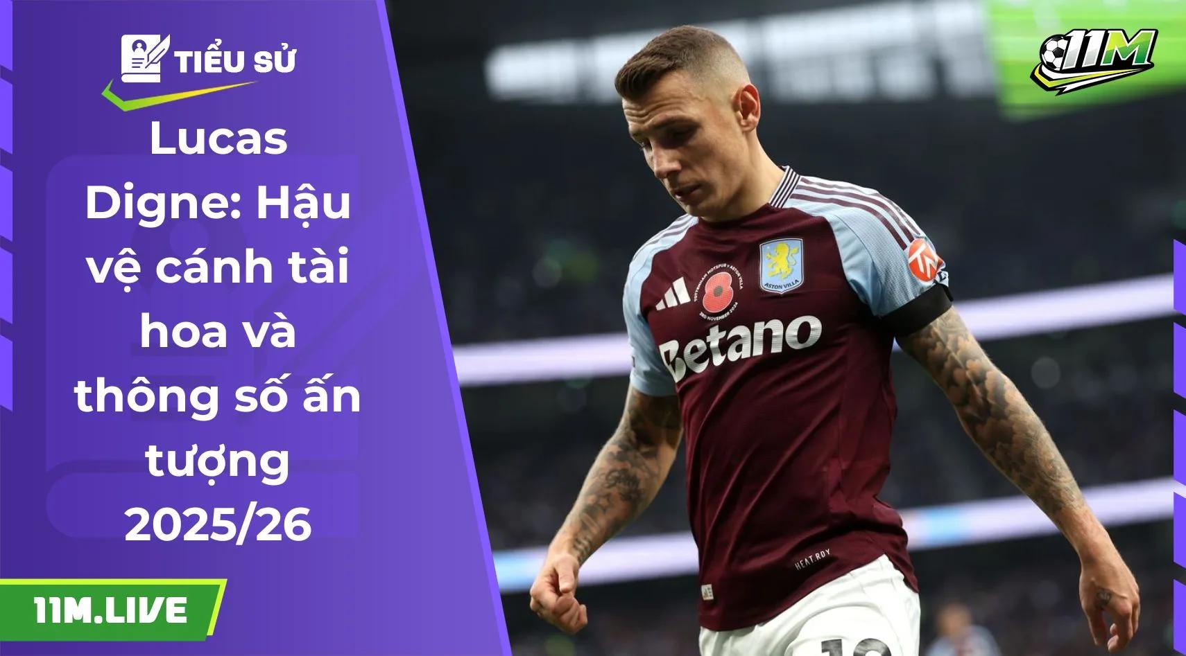 Lucas Digne: Hậu vệ cánh tài hoa và thông số ấn tượng 2024/25